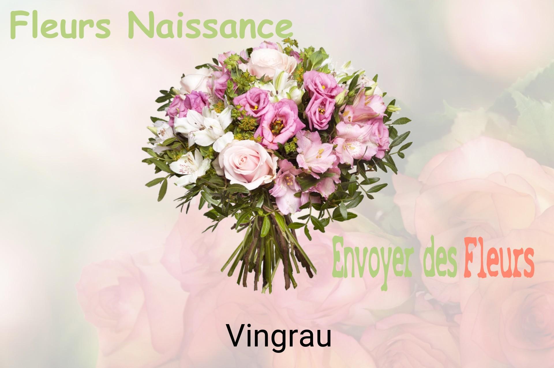 Bouquet de fleurs de naissance livré à Vingrau